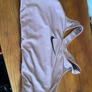 Nike Lavender Sports Bra with Black Logo